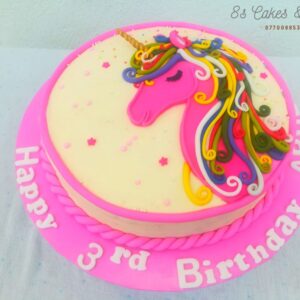 Unicorn birthday cake in gampaha