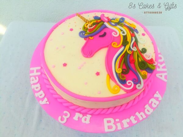 Unicorn birthday cake in gampaha